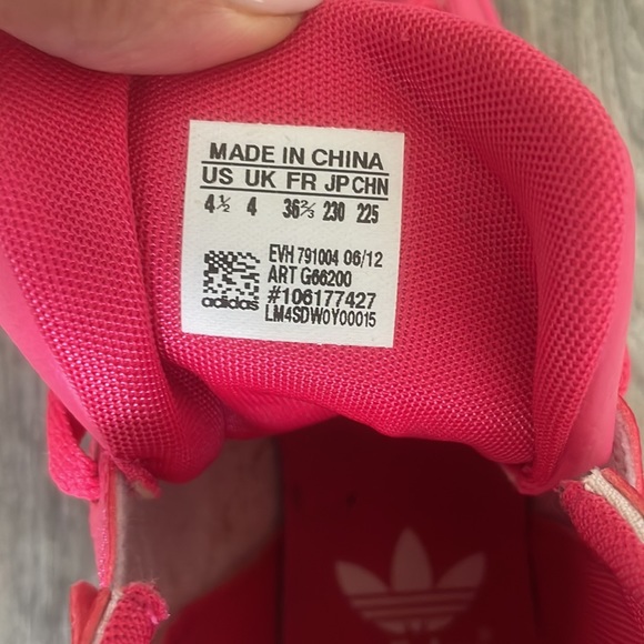 NWOT hot pink Adidas - Picture 2 of 3